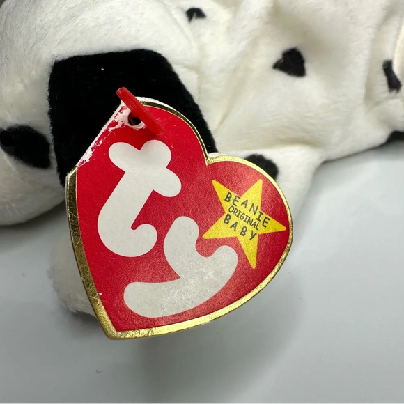 Ty Beanie Babies 1996 Dotty Dalmatian Dog w/ hang tag tush tag - Picture 5 of 9